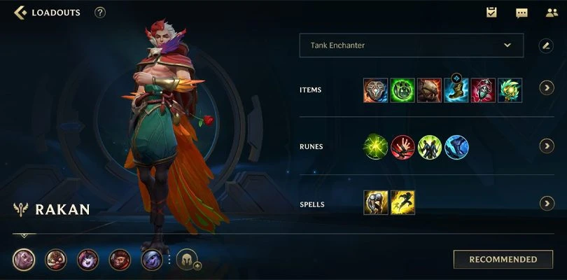 Build empfohlene Rakan-Unterstützung Wild Rift