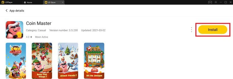 Install Coin Master on PC