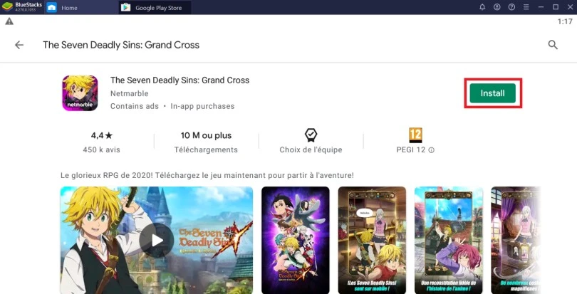 Install 7 DS Grand Cross on PC