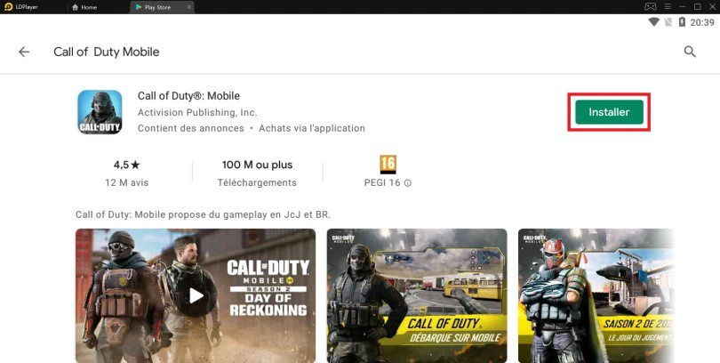 Installer Call of Duty Mobile sur PC