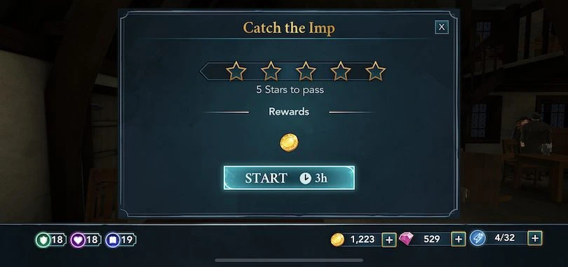 5 star quest Harry Potter Hogwarts Mystery