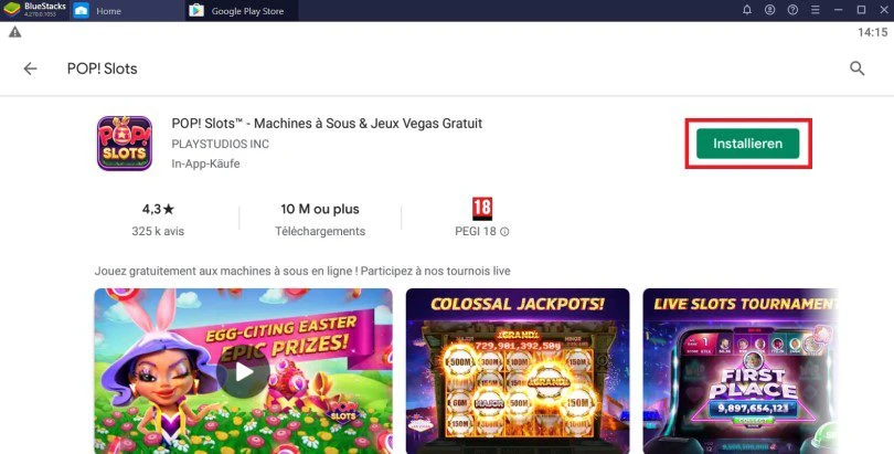Installieren Sie POP! Slots zum Spielen auf dem PC