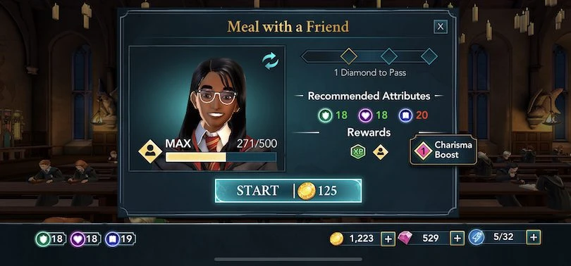 Eating with a friend HP HM