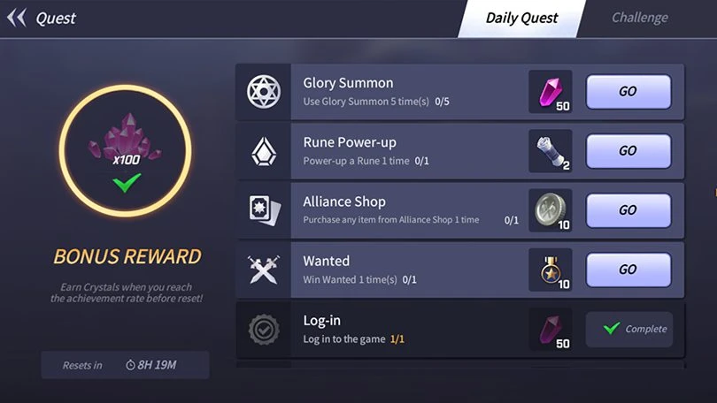 Tägliche Quests Guide Lost Centuria