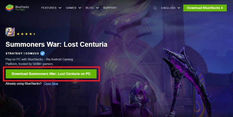 Download an Android emulator to play Lost Centuria on PC