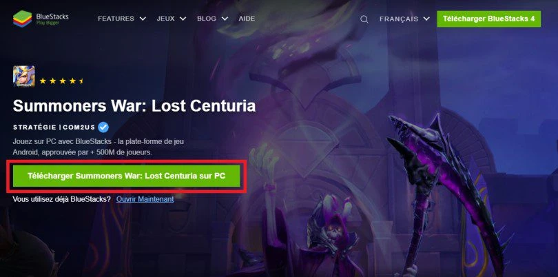 Télécharger un émulateur Android pour jouer à Lost Centuria sur PC