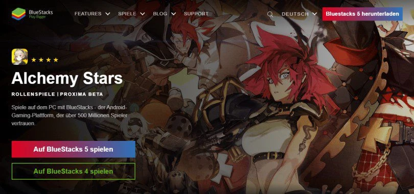 Laden Sie einen Android-Emulator herunter, um Alchemy Stars auf dem PC zu spielen.