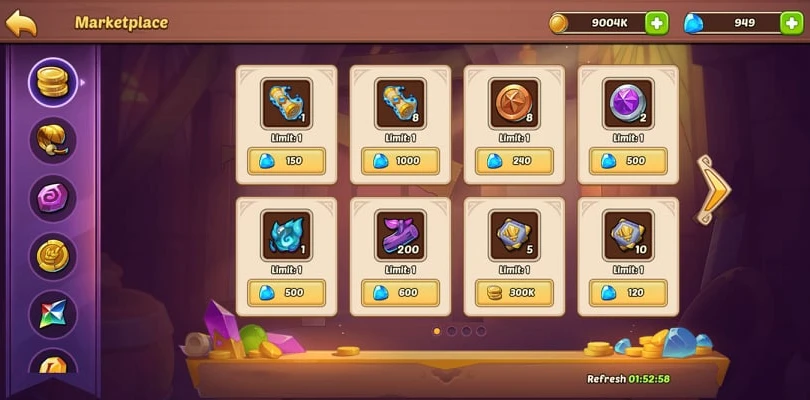 Arena Idle Heroes : Tickets auf dem Markt