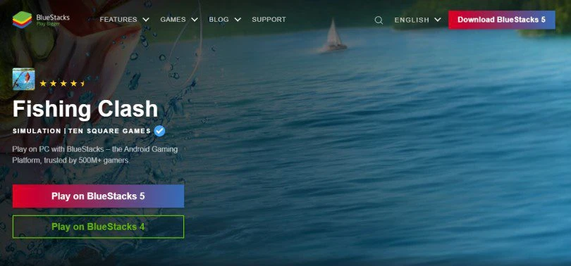 Download an Android emulator to play Fishing Clash on PC