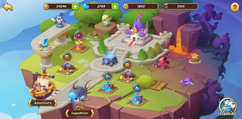 himmlische Insel Idle Heroes : Hauptsitz
