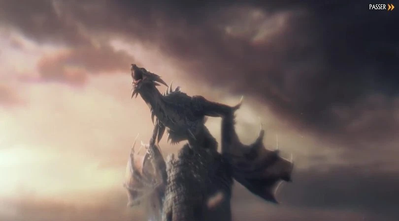Le premier dragon dans une des cinématiques de KoA 