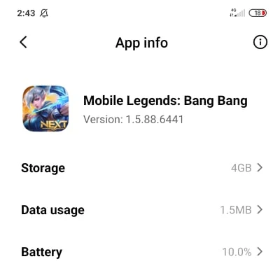 Einstellungen für Mobile Legends zum Erstellen eines neuen Kontos