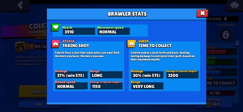 Guide Colette Brawl Stars - Angriffe und Super