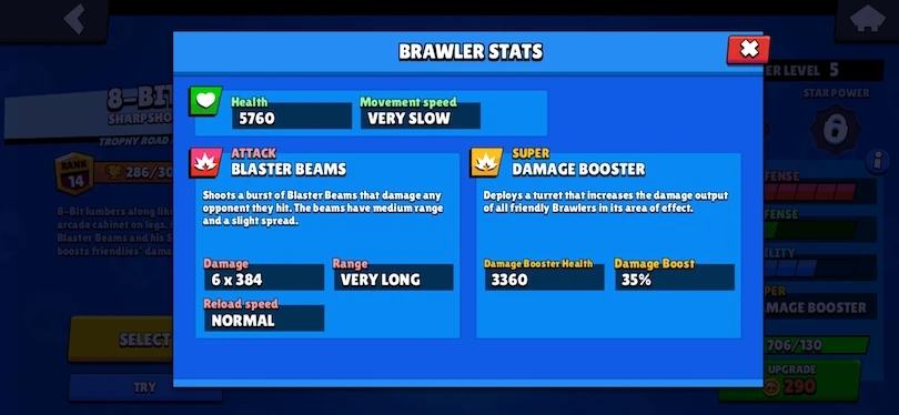 8-BIT Brawl Stars - Attack and Super