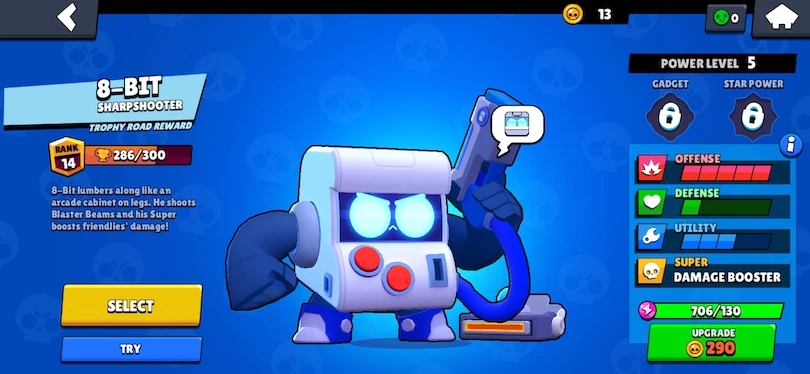 8-BIT Brawl Stars - Statistics