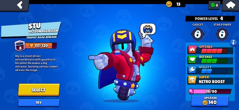 Stu Brawl Stars - Statistik