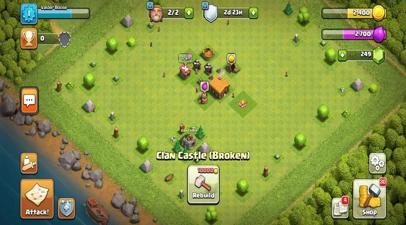 Tipp Clash of Clans zur Reparatur der Clan-Burg