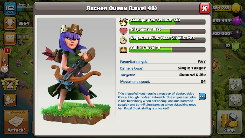 Truppe Clash of Clans : Königin der Bogenschützen