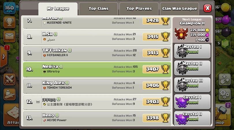 Champions League III in Clash of Clans