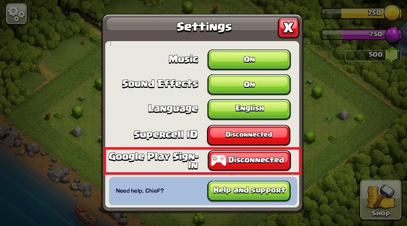 Parameter Google Play Clash of Clans