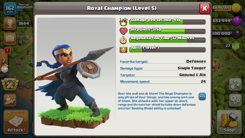 Truppe Clash of Clans : Königlicher Champion 