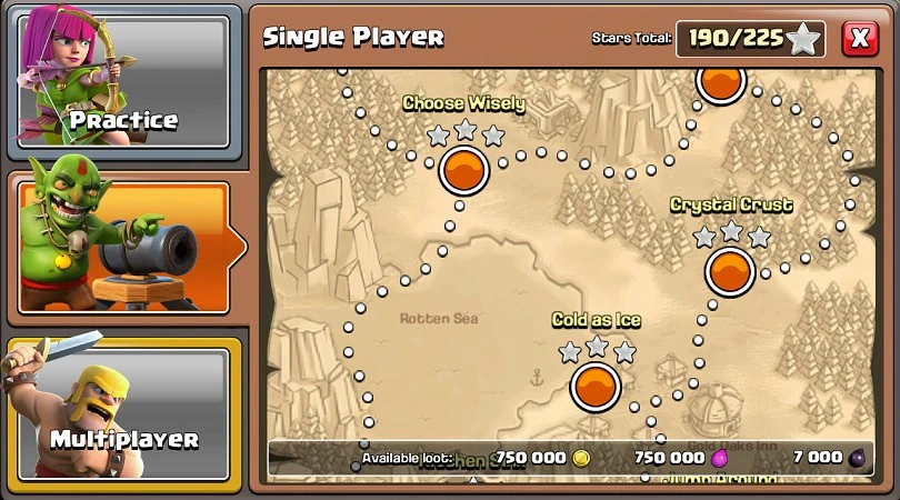 Tipp Clash of Clans für Ressourcen: Einzelplatzbetrieb