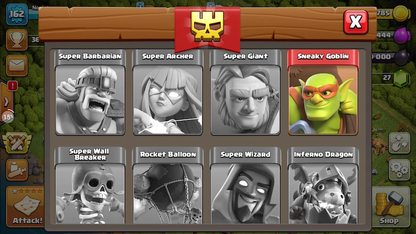 Liste der Supertruppen Clash of Clans