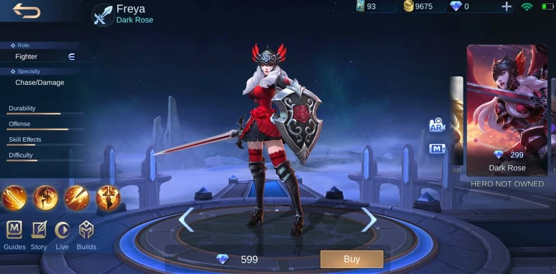 Freya, Diamantpreis Mobile Legends