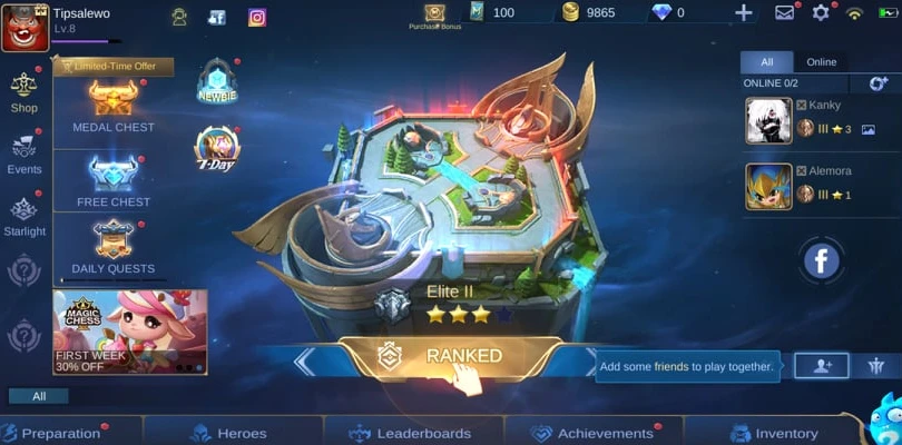 Mobile Legends Rang: Wie man in Ranglisten spielt