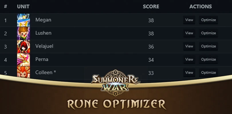 Rune Optimizer Summoners War
