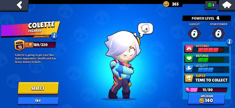 Colette Brawl Stars - Statistik
