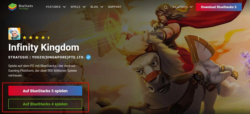 einen Android-Emulator herunterladen, um Infinity Kingdom auf dem PC zu spielen