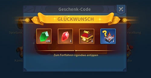 Belohnungen erhalten