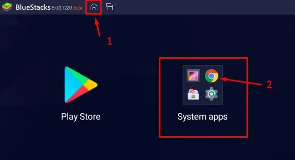 Chrome BlueStacks