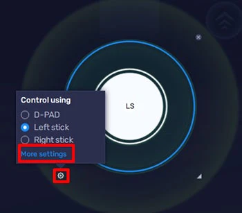 Joystick-Einstellungen BlueStacks