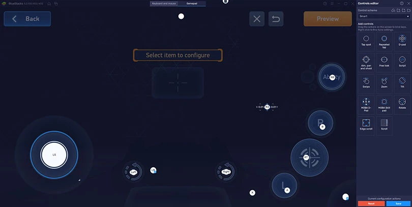 Schnittstelle Mech Arena auf BlueStacks