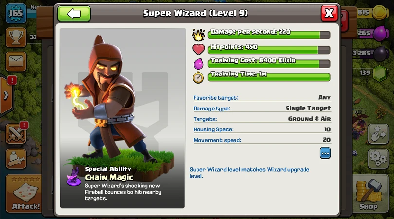 Superzauberer clash of clans
