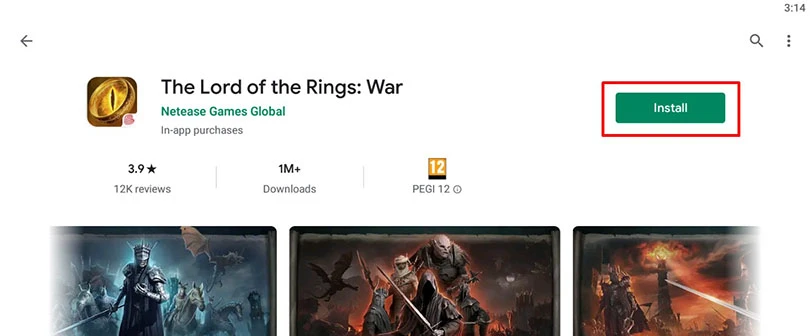 Le Seigneur des Anneaux : Appel aux Armes sur Google play 