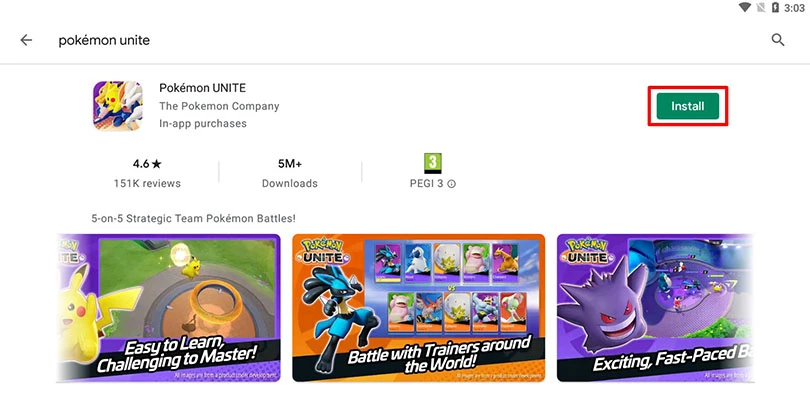 Installieren Sie Pokémon Unite am PC