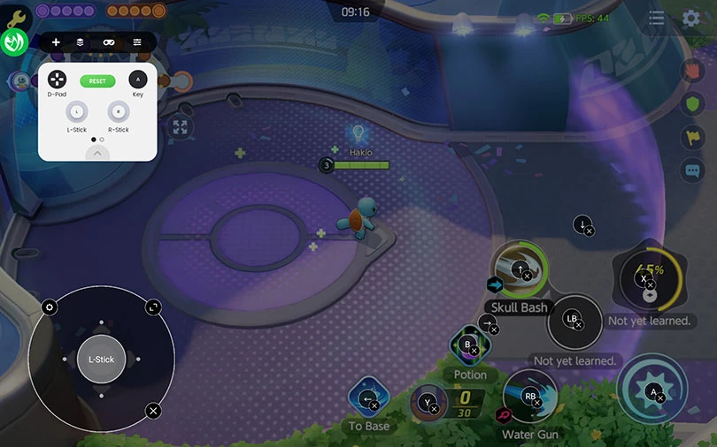 Controller-Schnittstelle Pokémon Unite