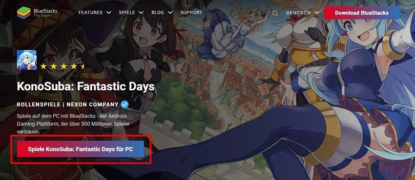 KonoSuba: Fantastische Zeiten auf PC herunterladen