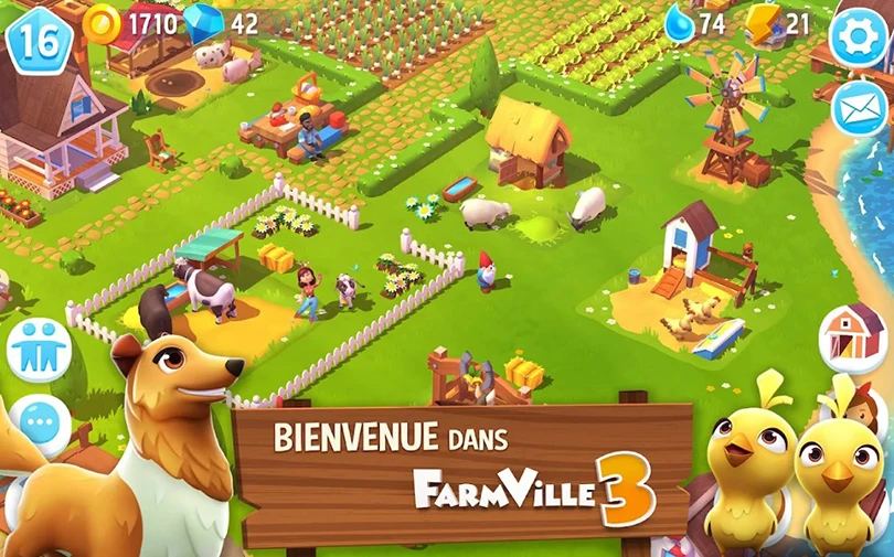 Screenshot Farmville 3 sortie