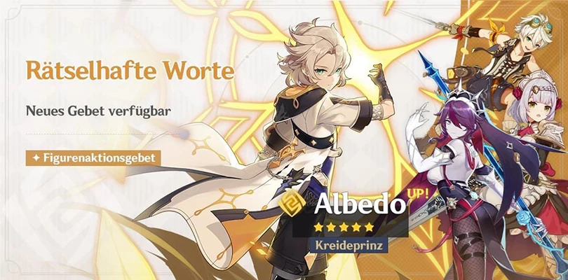 Albedo Figurenaktionsgebet: Mysteriöse Nachrichten