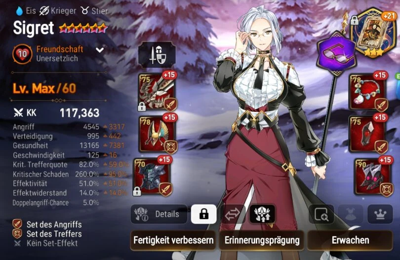 Beispiel für build und Stat für Sigret