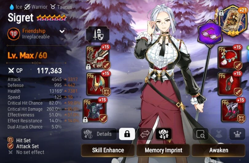 Example of build and stat for Sigret
