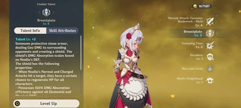 Noëlle's skills in Genshin Impact