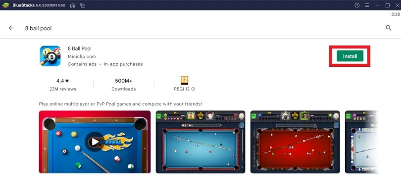 Install 8 Ball Pool on PC