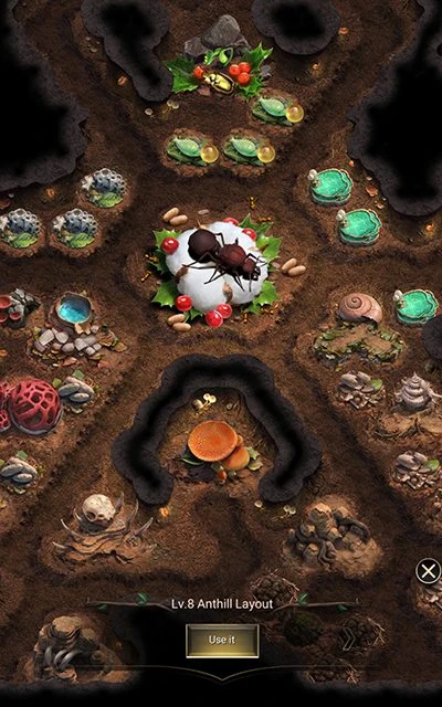 Custom basic scheme and test of Ants on mobile