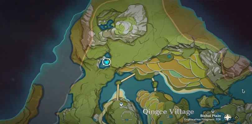 Location of the first fragment of The Chi of Yore in Genshin Impact