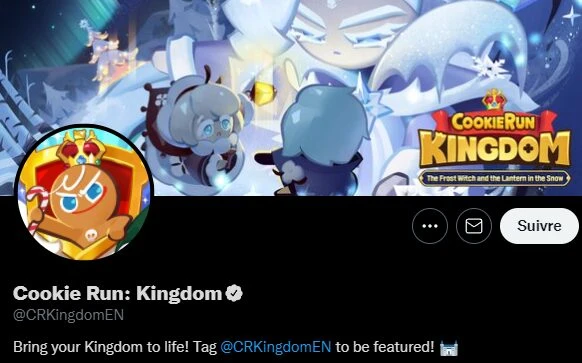 Twitter Cookie Run Kingdom, das Gutscheincodes teilt.